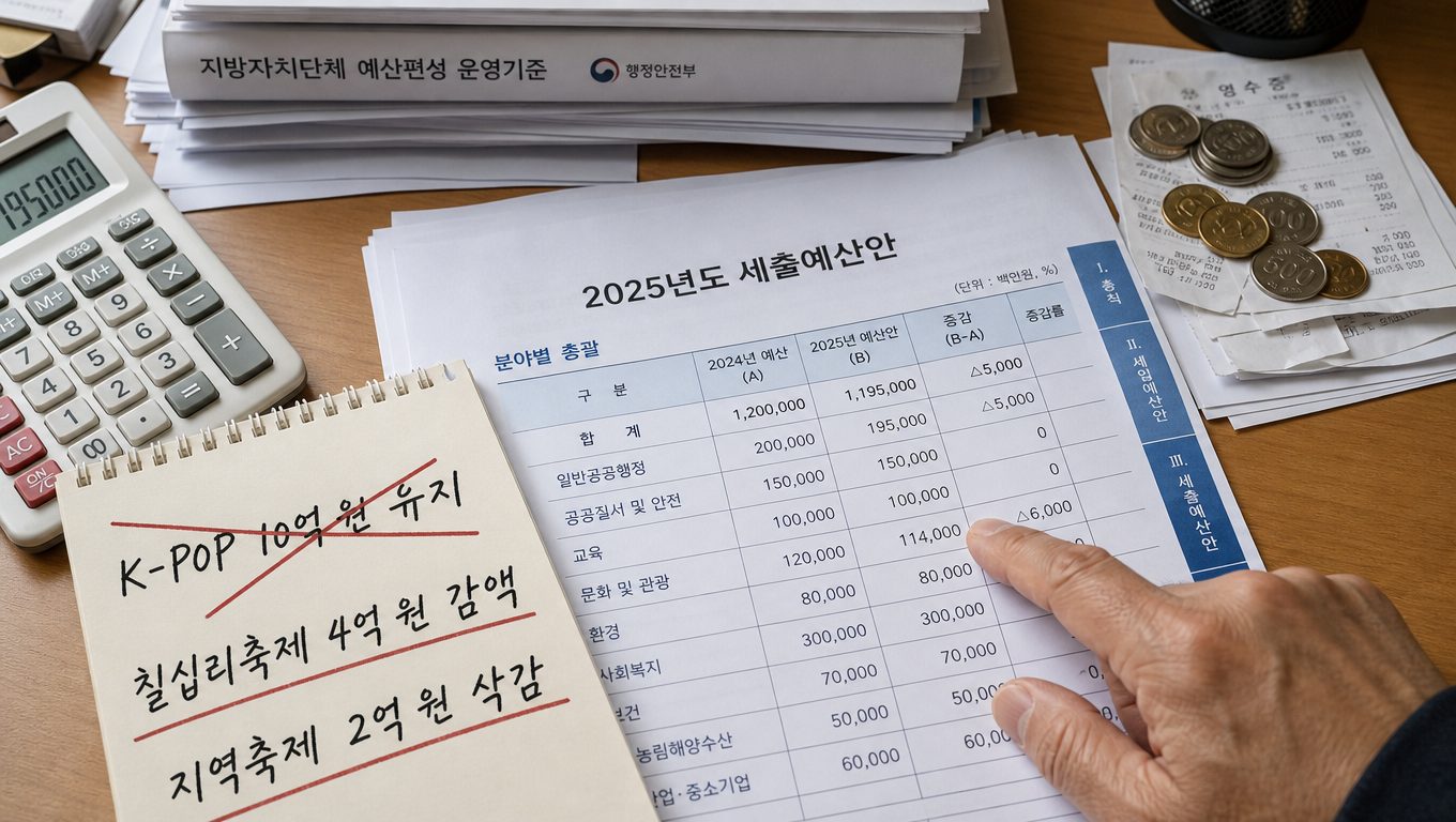 지역 문화행사 프로그램 기준과 예산 배정 사례
