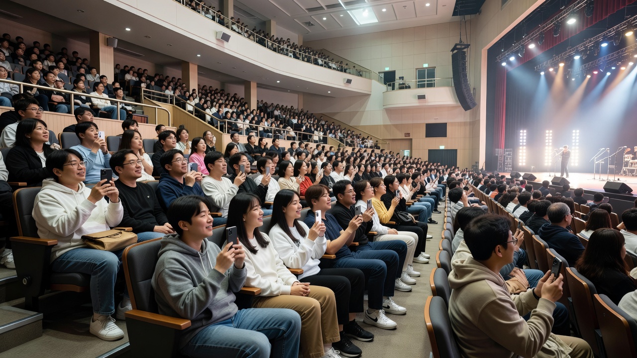 이번 주 공연을 관람하는 다양한 좌석의 관객들