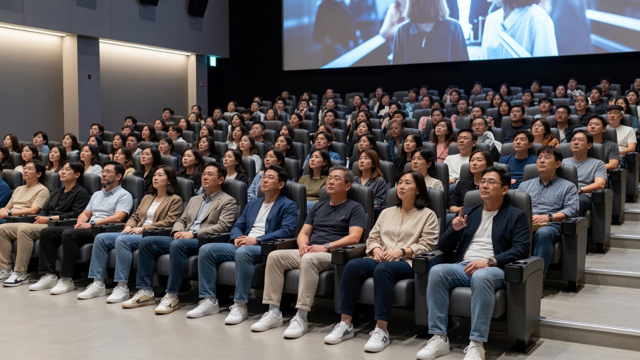 이번주 영화 개봉 예매율 높은 작품을 상영하는 극장 모습