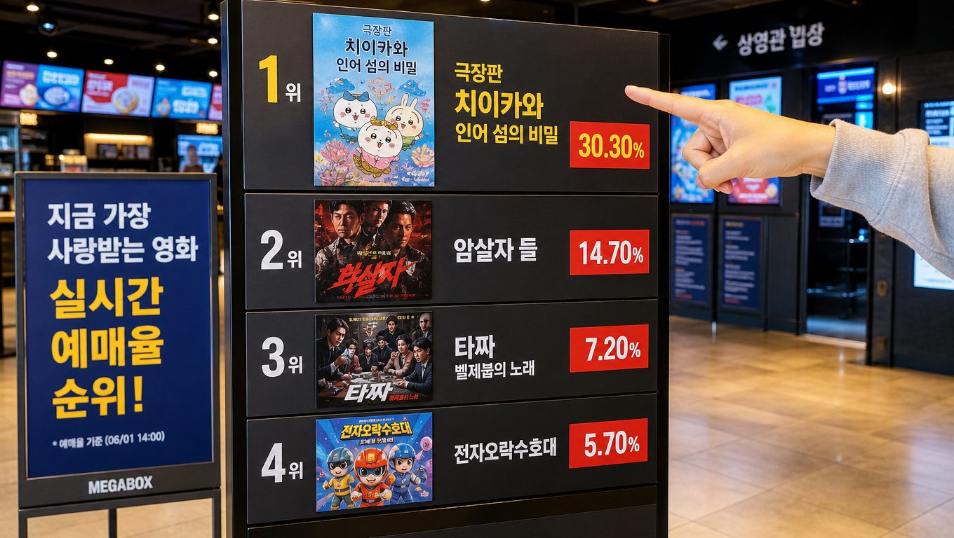 이번 주 개봉 영화 예매율 순위