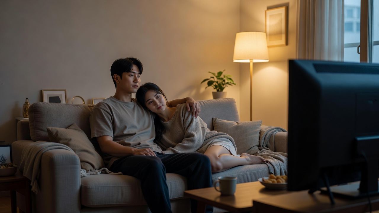 이번 주말 영화 데이트로 OTT를 선택한 커플