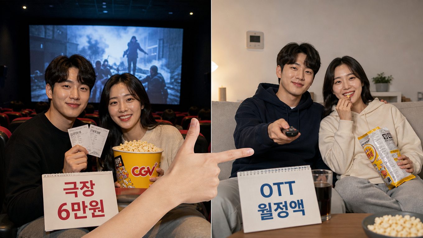 이번 주말 영화 데이트 극장과 OTT 비용·편의 비교